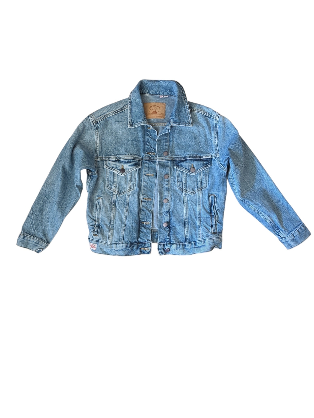 SUPERDRY Tokyo Japan Jean Jacket Size 10 Medium